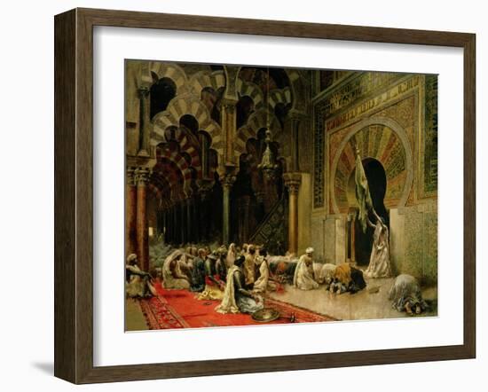 Interior of the Mosque at Cordoba, C.1880-Edwin Lord Weeks-Framed Giclee Print