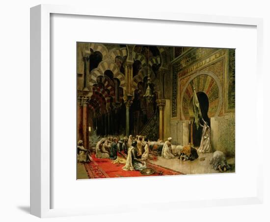 Interior of the Mosque at Cordoba, C.1880-Edwin Lord Weeks-Framed Giclee Print