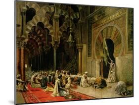 Interior of the Mosque at Cordoba, C.1880-Edwin Lord Weeks-Mounted Giclee Print