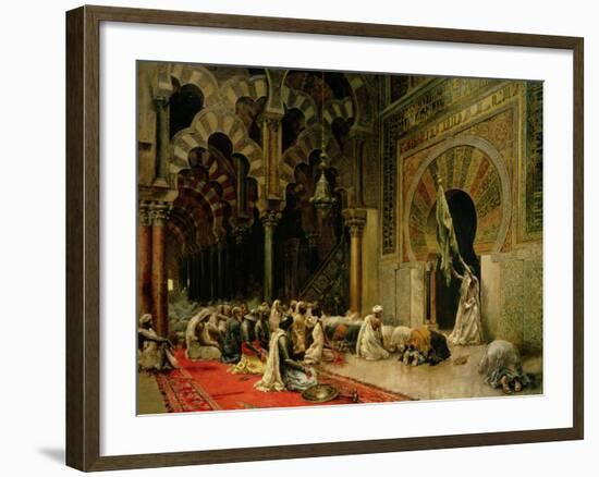 Interior of the Mosque at Cordoba, C.1880-Edwin Lord Weeks-Framed Giclee Print