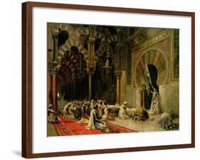 Interior of the Mosque at Cordoba, C.1880-Edwin Lord Weeks-Framed Giclee Print