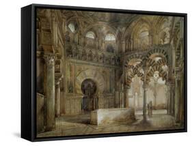 Interior of the Mosque of Cordoba-Thienon Louis Desire-Framed Stretched Canvas
