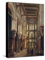 Interior of the Mosque of El Mooristan in Cairo-Adrien Dauzats-Stretched Canvas