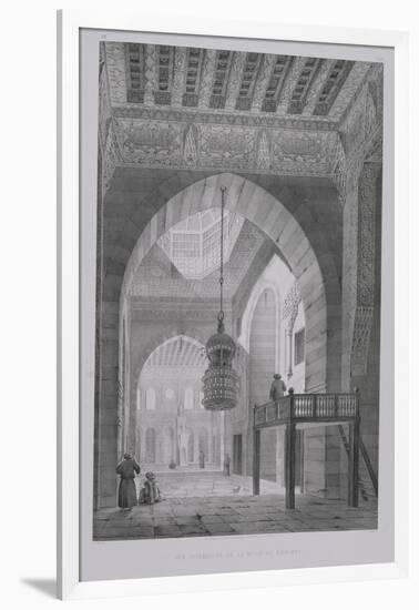 Interior of the Mosque of Kaid-Bey, Plate 55 from "Monuments and Buildings of Cairo"-Pascal Xavier Coste-Framed Giclee Print