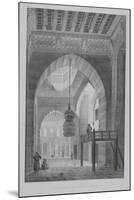 Interior of the Mosque of Kaid-Bey, Plate 55 from "Monuments and Buildings of Cairo"-Pascal Xavier Coste-Mounted Giclee Print