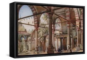Interior of the Mosque of Shakhoun, Cairo-Walter Spencer-Stanhope Tyrwhitt-Framed Stretched Canvas