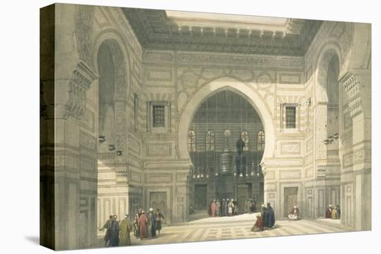 Interior of the Mosque of Sultan Hasan, Cairo, from Egypt and Nubia, Vol.3-David Roberts-Stretched Canvas