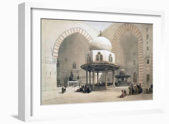 Interior of the Mosque of the Sultan al-Ghuri, Cairo, Egypt, 19th century-David Roberts-Framed Giclee Print