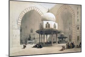 Interior of the Mosque of the Sultan al-Ghuri, Cairo, Egypt, 19th century-David Roberts-Mounted Giclee Print