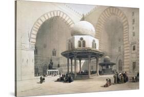 Interior of the Mosque of the Sultan al-Ghuri, Cairo, Egypt, 19th century-David Roberts-Stretched Canvas