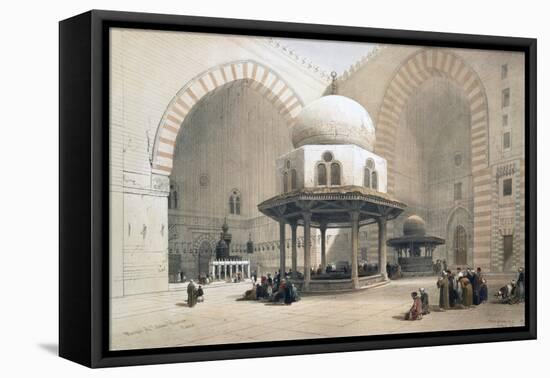 Interior of the Mosque of the Sultan al-Ghuri, Cairo, Egypt, 19th century-David Roberts-Framed Stretched Canvas