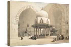Interior of the Mosque of the Sultan El Ghoree, Cairo, from Egypt and Nubia, Vol.3-David Roberts-Stretched Canvas
