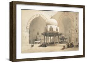 Interior of the Mosque of the Sultan El Ghoree, Cairo, from Egypt and Nubia, Vol.3-David Roberts-Framed Giclee Print