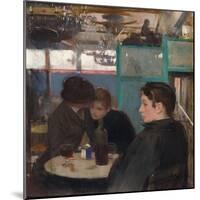 Interior of the Moulin De La Galette, C.1890 (Oil on Canvas)-Ramon Casas-Mounted Giclee Print