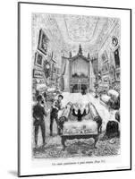 Interior of the Nautilus, Illustration from "20,000 Leagues under the Sea"-?douard Riou-Mounted Giclee Print