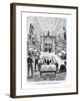 Interior of the Nautilus, Illustration from "20,000 Leagues under the Sea"-?douard Riou-Framed Giclee Print