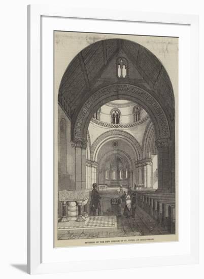 Interior of the New Church of St Peter, at Cheltenham-null-Framed Giclee Print