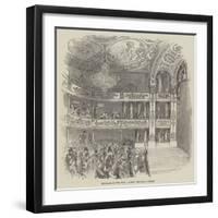 Interior of the New Olympic Theatre, Strand-null-Framed Giclee Print