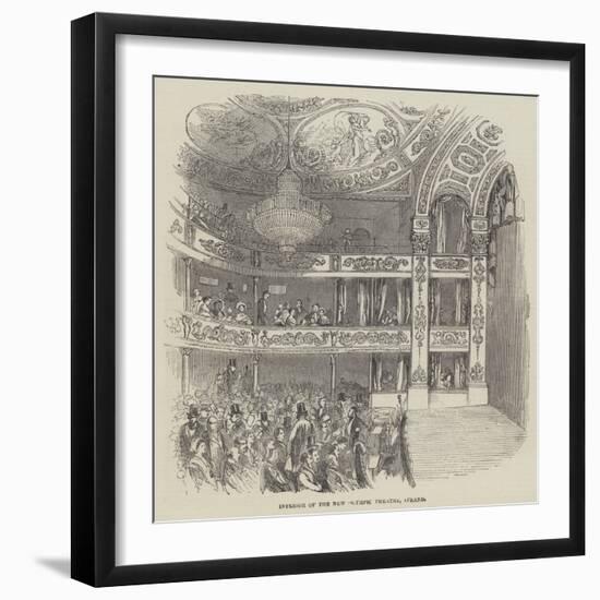 Interior of the New Olympic Theatre, Strand-null-Framed Giclee Print