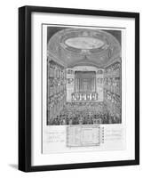 Interior of the New Theatre Royal Haymarket Engraving-James Stow-Framed Giclee Print