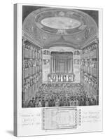 Interior of the New Theatre Royal Haymarket Engraving-James Stow-Stretched Canvas