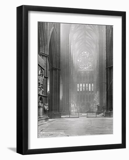 Interior of the North Transept, Westminster Abbey, London-Frederick Henry Evans-Framed Photographic Print