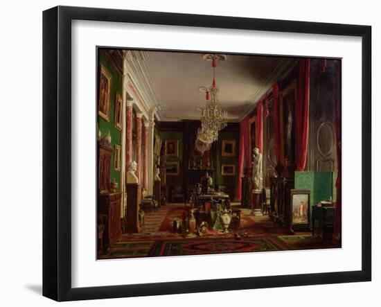 Interior of the Office of Alfred Emilien Count of Nieuwerkerke-Charles Giraud-Framed Giclee Print