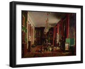 Interior of the Office of Alfred Emilien Count of Nieuwerkerke-Charles Giraud-Framed Giclee Print