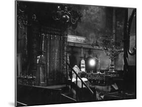 Interior of the Old New Synagogue, Built 1250, Oldest Operating Synagogue in Europe-John Phillips-Mounted Photographic Print