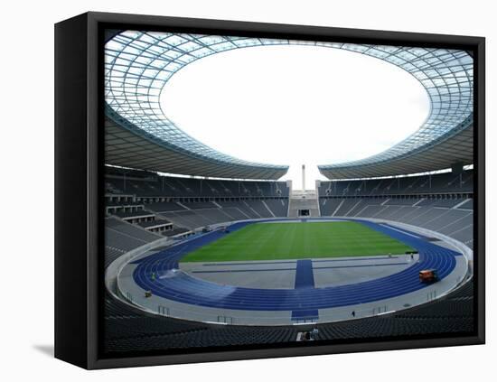 Interior of the Olympic Stadium, Berlin, Germany-null-Framed Stretched Canvas
