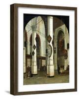 Interior of the Oude Kerk at Delft, 1660-75-Hendrik Cornelisz van Vliet-Framed Giclee Print