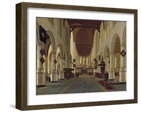 Interior of the Oude Kerk, Delft, c.1660-70-Hendrik Cornelisz van Vliet-Framed Giclee Print