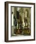 Interior of the Oude Kerk, Delft, with a Preacher-A. Storck-Framed Giclee Print