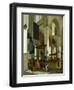 Interior of the Oude Kerk, Delft, with a Preacher-A. Storck-Framed Giclee Print