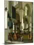 Interior of the Oude Kerk, Delft, with a Preacher-A. Storck-Mounted Giclee Print