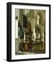 Interior of the Oude Kerk, Delft, with a Preacher-A. Storck-Framed Giclee Print