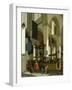 Interior of the Oude Kerk, Delft, with a Preacher-A. Storck-Framed Giclee Print