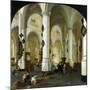 Interior of the Oude Kerk in Delft-Hendrik Cornelisz van Vliet-Mounted Giclee Print