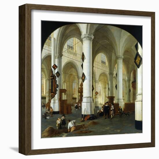 Interior of the Oude Kerk in Delft-Hendrik Cornelisz van Vliet-Framed Giclee Print