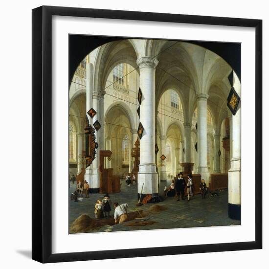 Interior of the Oude Kerk in Delft-Hendrik Cornelisz van Vliet-Framed Giclee Print