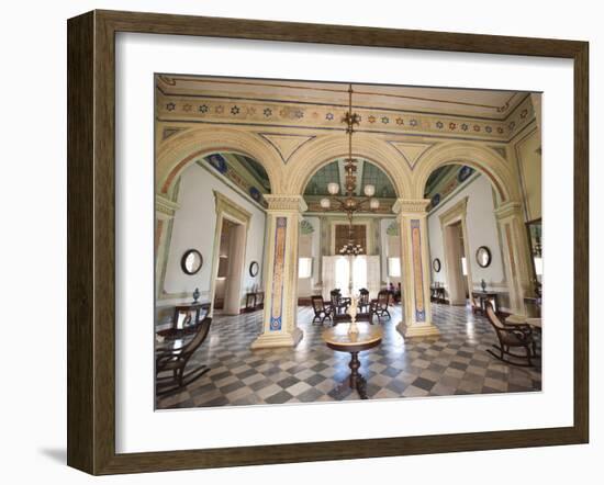 Interior of the Palacio Brunet, Houses Museo Romantico, Trinidad, Cuba, West Indies, Caribbean-Michael DeFreitas-Framed Photographic Print