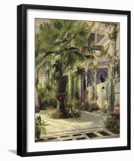 Interior of the Palm House at Potsdam, 1833-Karl Blechen-Framed Giclee Print