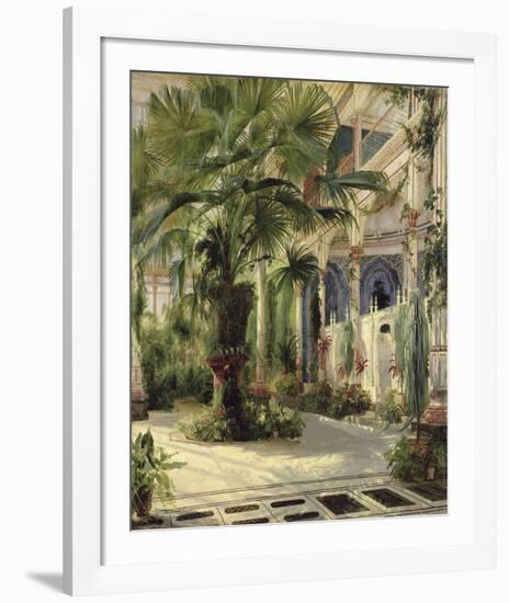 Interior of the Palm House at Potsdam, 1833-Karl Blechen-Framed Giclee Print