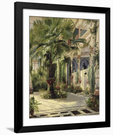 Interior of the Palm House at Potsdam, 1833-Karl Blechen-Framed Giclee Print