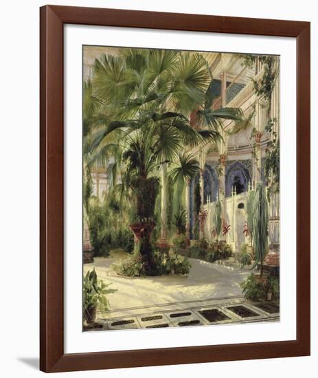 Interior of the Palm House at Potsdam, 1833-Karl Blechen-Framed Giclee Print