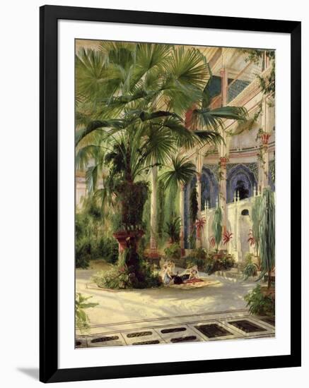 Interior of the Palm House at Potsdam, 1833-Karl Blechen-Framed Giclee Print