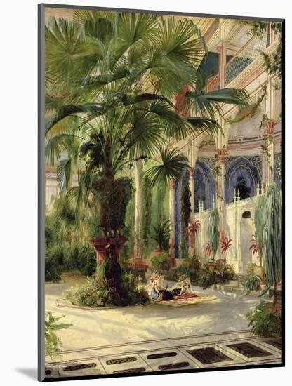 Interior of the Palm House at Potsdam, 1833-Karl Blechen-Mounted Giclee Print