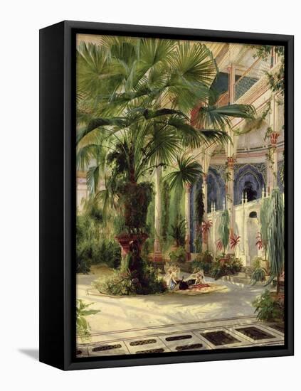 Interior of the Palm House at Potsdam, 1833-Karl Blechen-Framed Stretched Canvas