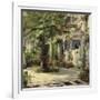 Interior of the Palm House at Potsdam I-Karl Blechen-Framed Art Print