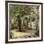 Interior of the Palm House at Potsdam I-Karl Blechen-Framed Art Print